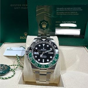 Rolex GMT-Master II 126720 VTNR Green Bezel Sprite Jubilee,Bvlgari,Cartier